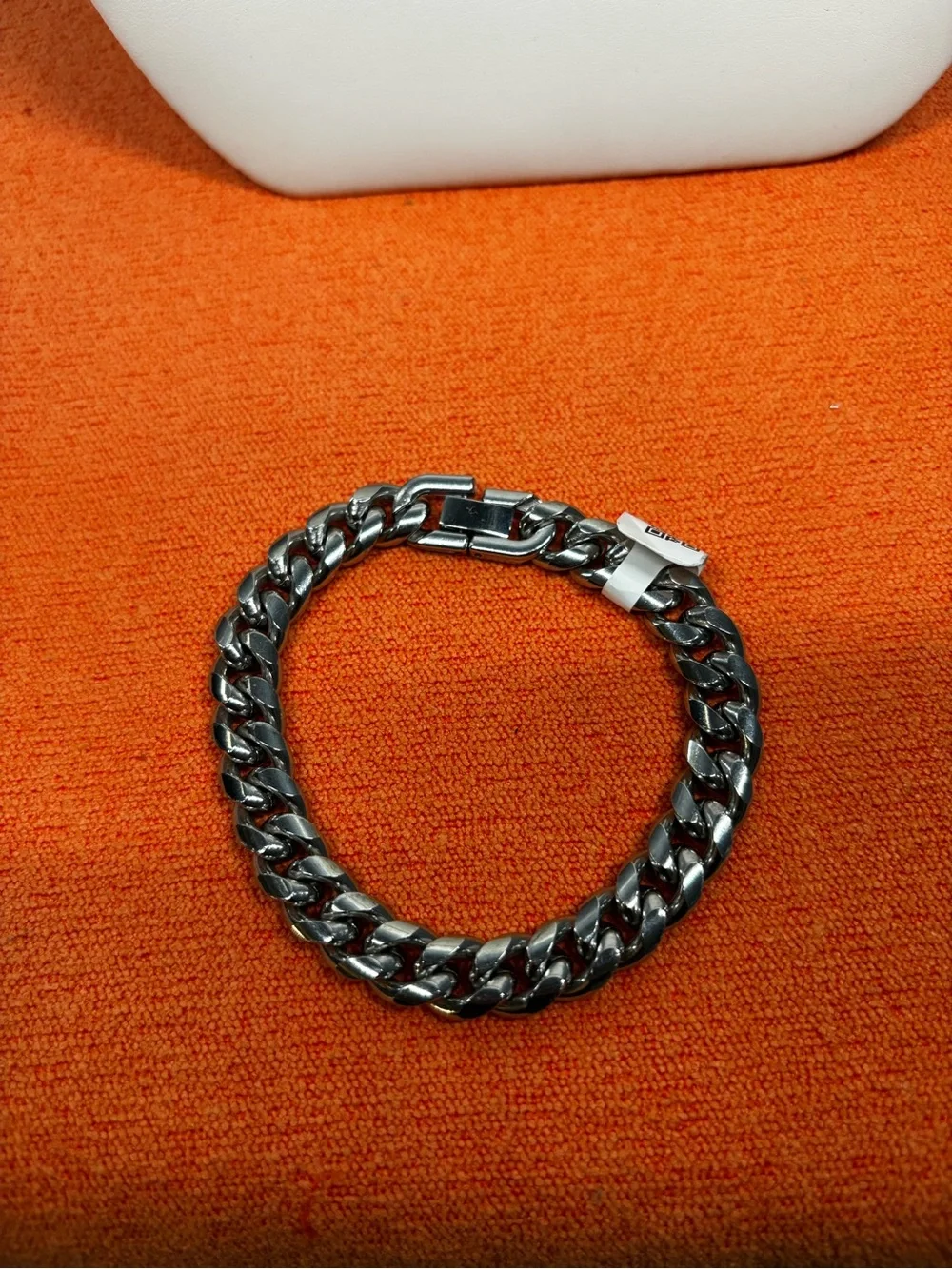Men's Chunky Stainless Steel Cuban Link Chain and Bracelet Set